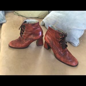 Charles Jourdan lace up booties
